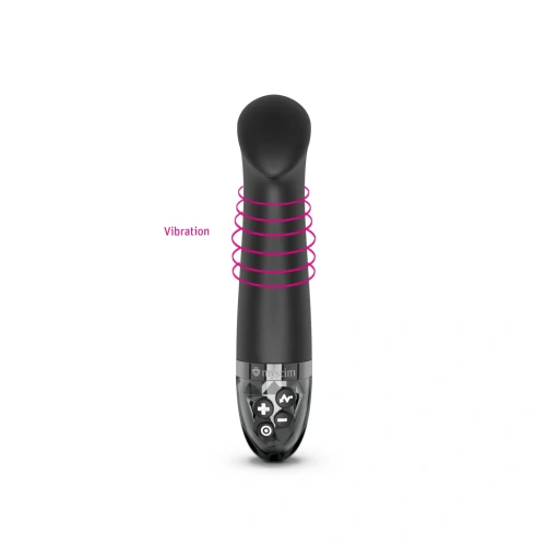 Mystim Right on Ron Black Edition – вібратор з електростимуляцією для точки G, 16.5х3.6 см (чорний) - купити в Україні | Секс шоп SEX-SHOP.ua